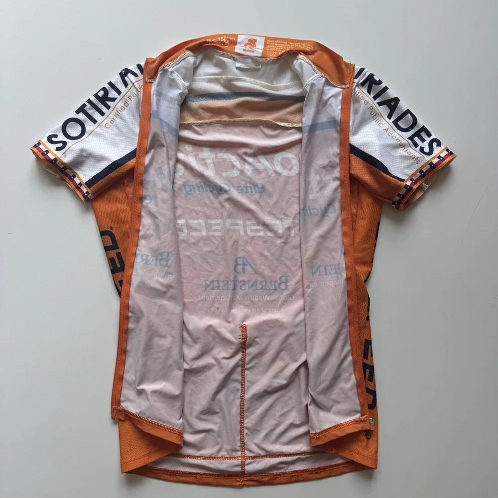 CHAMP-SYS Womens Medium‎ Cycling Team Jersey Orange Texas - Picture 7 of 15
